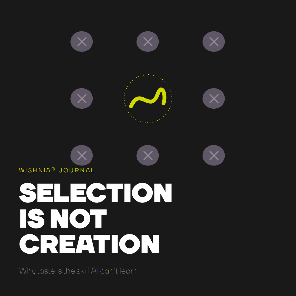 Selection Is Not Creation